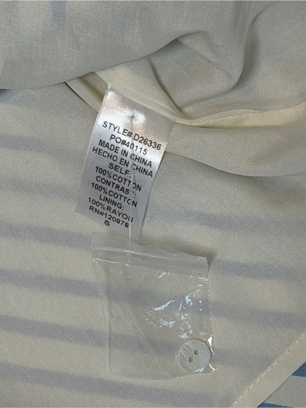 entro Striped Animal Print Drop Waist Button Front Mini Dress NWT - Picture 8 of 11